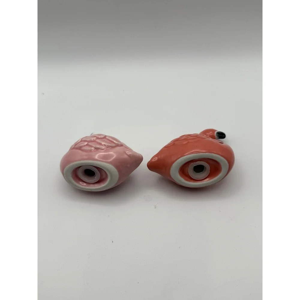 Ceramic Flamingo Salt and Pepper Shaker Set Pink Coral‎ Kitchen Decor NEW
